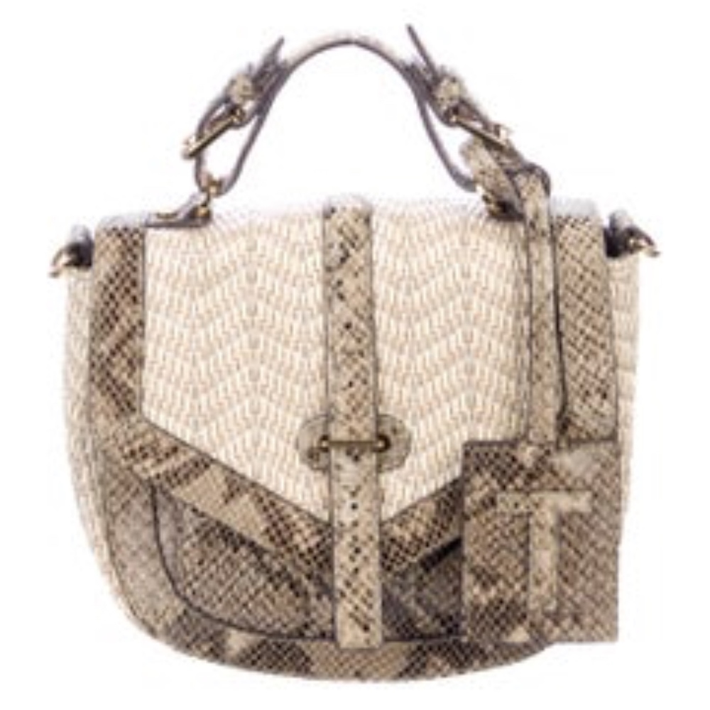 NWOT Tory Burch Snakeskin Satchel Bag - Picture 1 of 6